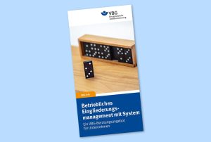 Flyer VBG-Info Betriebliches Eingliederungsmanagement mit System